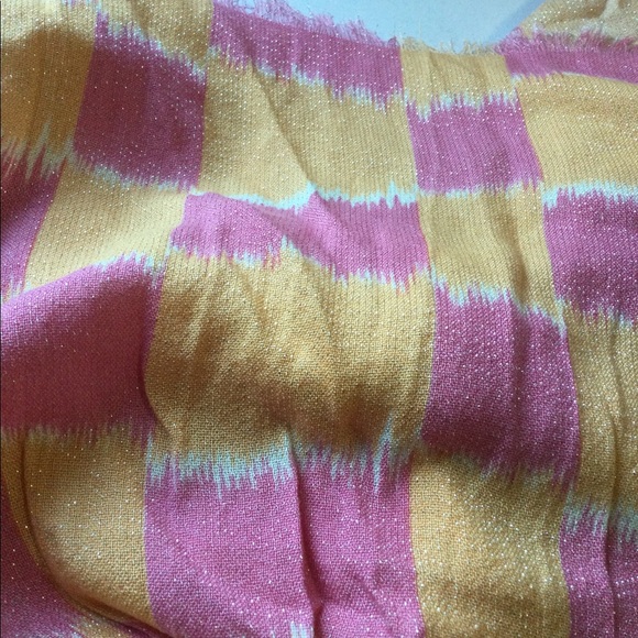 Free People Carnival Shimmer scarf metallic NWOT - Picture 5 of 8